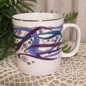 Vintage Bob Mackie Abstract Design Mug